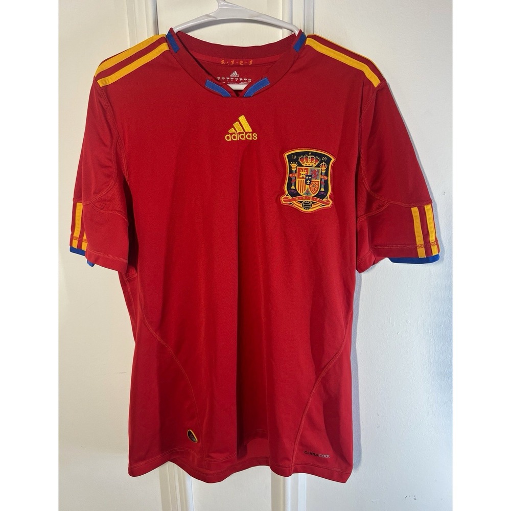 Adidas Spain 2010 World Cup Home Soccer Jersey M P47902 España Authentic